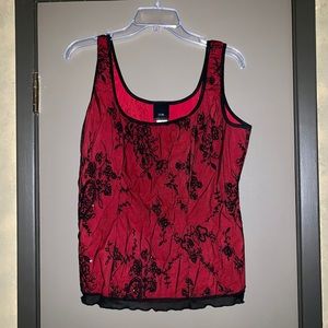 JTB Holiday Sleeveless Beaded Top XL